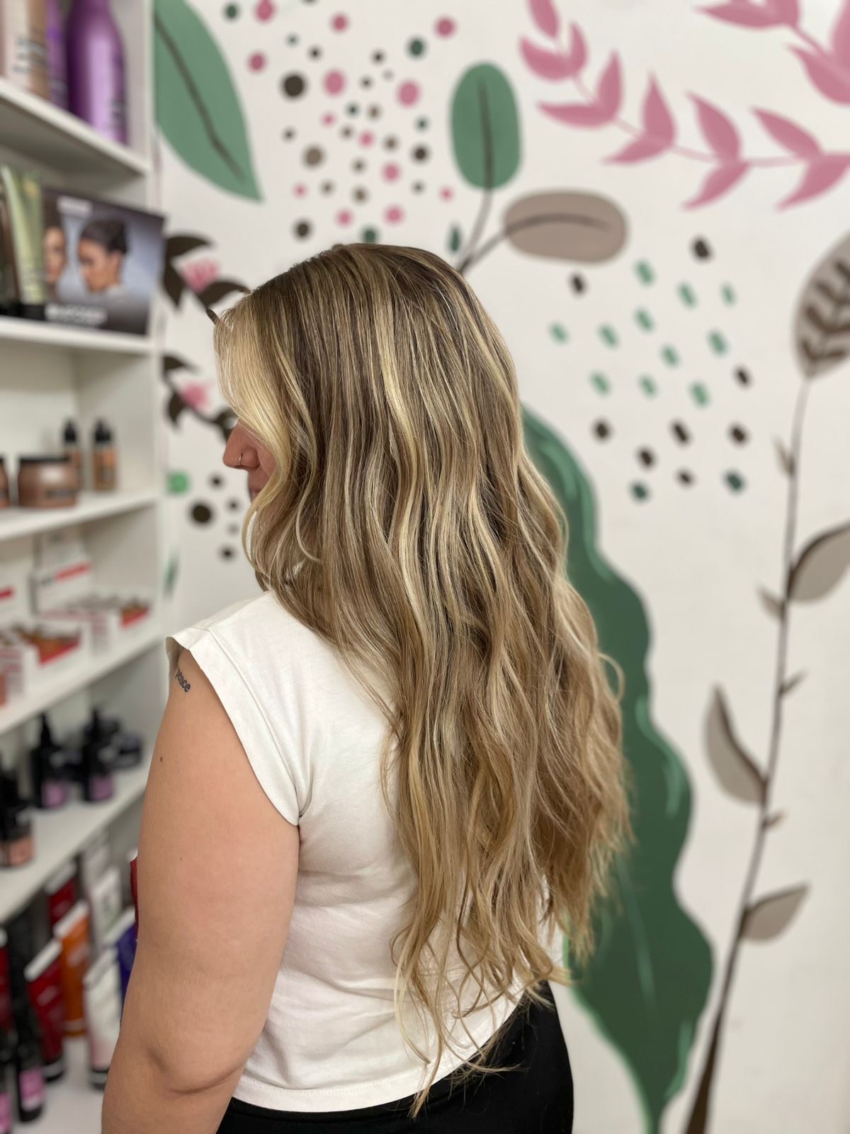 Balayage rubio realizado en Malu Maju